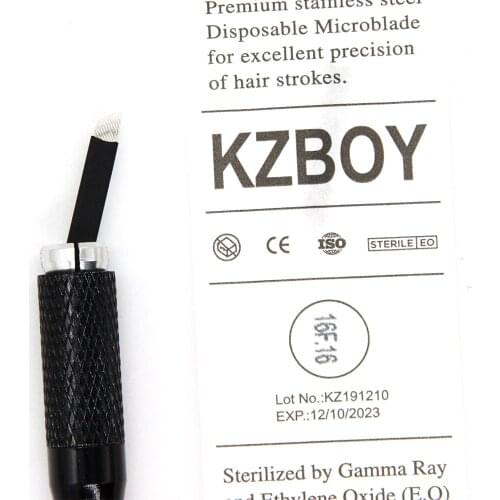 High Precision 0.16 mm Diameter Microblading Needle 16S with Individual Packaging for Eyebrow Lip Eyeliner