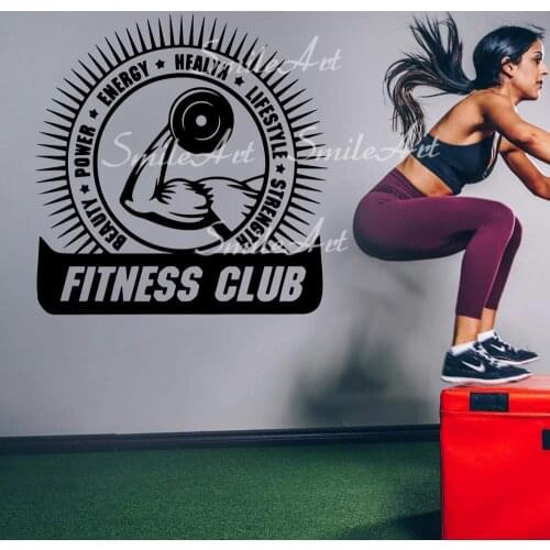 Funny GYM Wall Art Decal Wall Stickers Pvc Material For Living Room Bedroom Wall Decal Home Decor