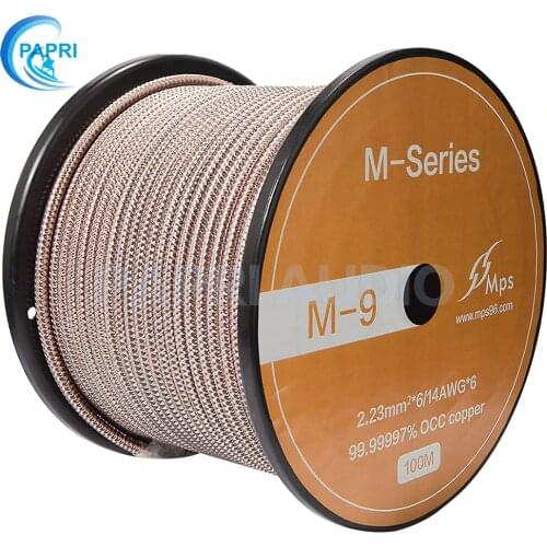 PAPRI HIFI DIY Speaker Cable MPS M-9 6N OCC 99.9999% Audio Wire For XLR CD Player Amplifier RCA AC Power Cord Cable