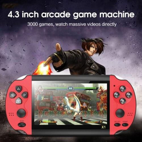 10000 In 1 Retro Video Games Console Classic Double-shaking Game Console 8GB Childrens 4.3 Inch Game Console Games Artifact