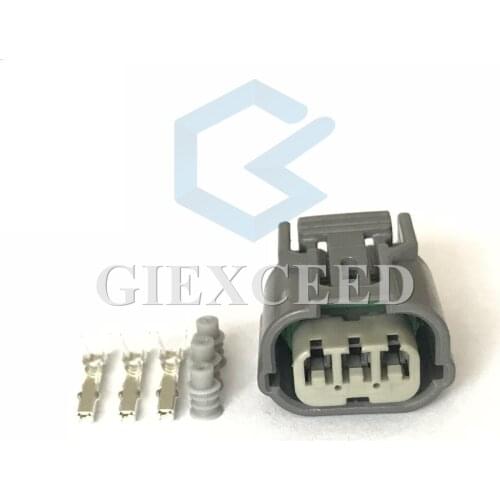 2 Sets 3 Pin Automotive Connector Head Lamp Plug Light Socket 6189-0968 For Car Honda City