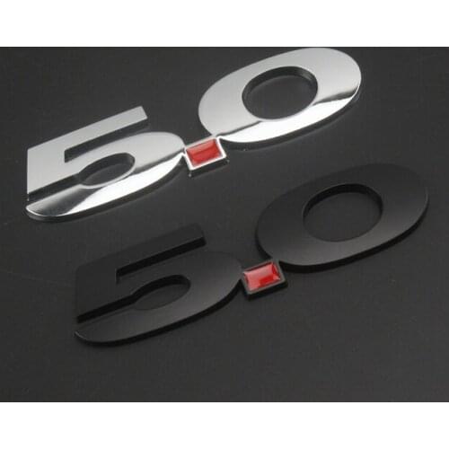 3D Auto Modified Metal 5.0 Car Trunk Side Seal Decals Badge Emblem Car Accessories