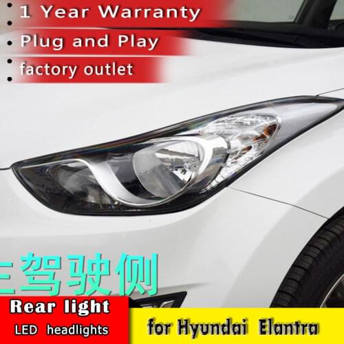 New Car Headlight Lens 2012 2013 2014 2015 2016 For Hyundai Elantra Headlamp Lens Car Replacement Auto Shell Cover