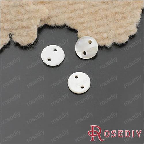 Wholesale 10mm Original Color Round Natural Freshwater Shell Buttons Beads Diy Jewelry Findings Accessories 100 pieces(JM5312)