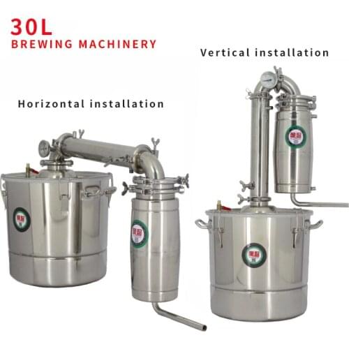 Household 30L Stainless steel Wine brewing machine equipment Alcohol Vodka Liquor distiller pot/boilers