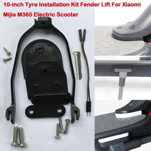 Electric Scooter 10-inch Tyre Kit Rear Fender Foot Spacer bracket Taillight Exten Cable For Xiaomi M365/ 187 / Pro E-bike Parts
