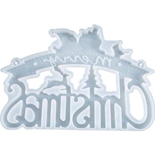 Christmas Snowman Decorations Epoxy Resin Mold Xmas Tree Ornaments Silicone Mould DIY Crafts Casting Tools