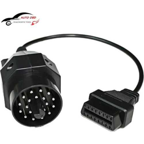 OBD 2 OBD II Adapter Cable For bmw 20 Pin Male to OBD2 16 Pin Female Connector e36 e39 X5 Z3 Extension Cable Diagnostic Tool