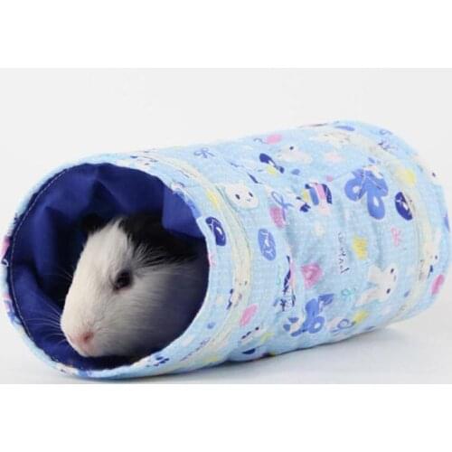 Small Guinea Pig Hamster Tubes Tunnels Toy Single Channel Chinchillas Hamster Tunnel Warm Toys Spring Hamster Cage House