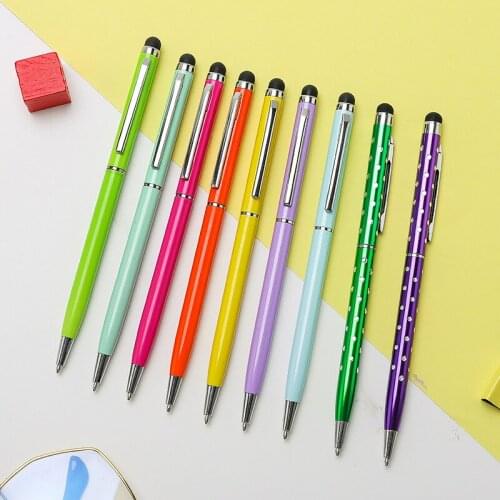 Metal capacitance pen multi-function touch pen ball point pen advertising pen student touch screen pen