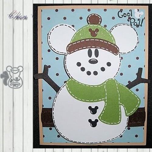 Metal Cutting Dies Snowman with scarf for Scrapbooking and Card Making Craft 2020 New die cut