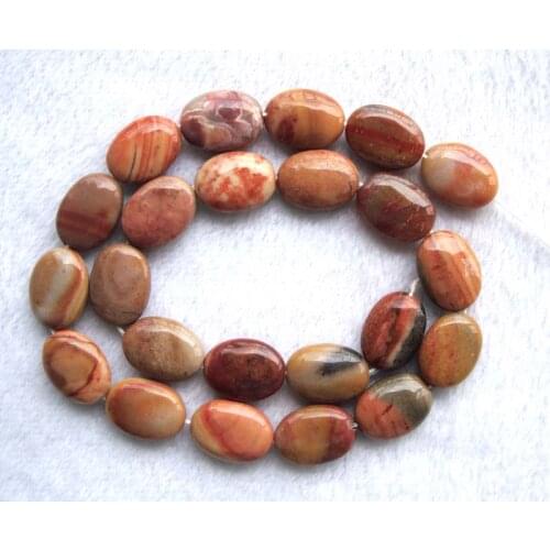Natural Africa Agate Oval 13*17mm Loose Beads For Jewelry Making DIY Bracelet Necklace Earrings