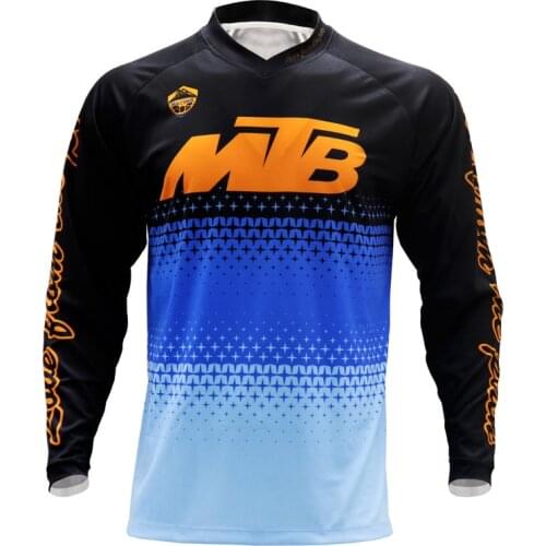New MTB Off road downhill jersey motorcycle mountain bike Cycling Jersey Gym Sports Breathable Loose long sleeve t-shirts