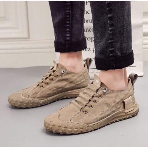 2021 spring and summer new mens shoes Korean mens casual shoes shoes mens breathable ice silk cloth shoes