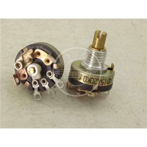 Original new 100% 12 Type single potentiometer with switch A20K hole terminal round handle 10mmx3.5mm