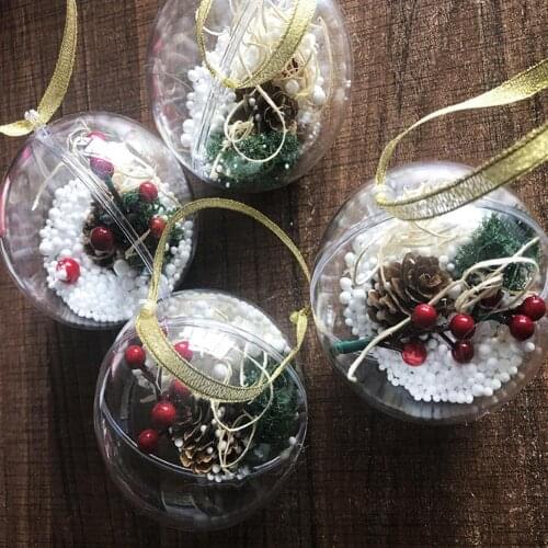 High Transparent Hollow Ball Hanging Pendant for Christmas Decor