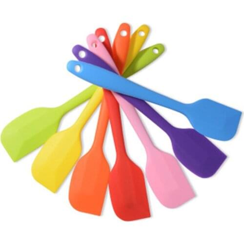 Multicolor Food Grade Non Stick Butter Cooking Silicone Spatula Set Cookie Pastry Scraper Cake Baking Spatula Silicone Spatula