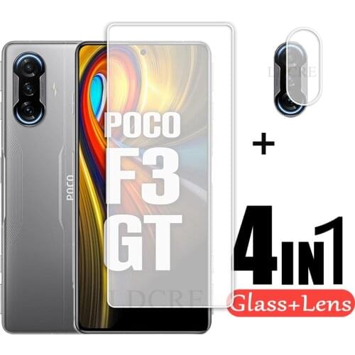 2Pcs For Xiaomi Poco F3 GT Glass Protective Screen Glass For Xiaomi Poco F3 GT HD Glass For Xiaomi Poco F3 GT X3 GT Camera Lens