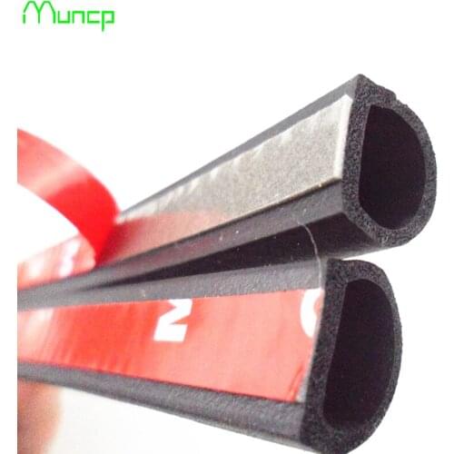Muncp Car Door Seal Strip Big D Small D-type Waterproof Trim Sound Insulation auto rubber seal Strips For Mercedes-Benz