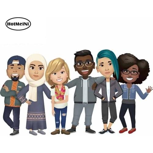 HotMeiNi 13cm x 7.2cm For Cartoon Fine Decal Vinyl Material Car Stickers Air Conditioner Trunk Sunscreen Decoration