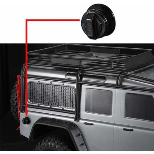 Filled rubber tank cap for 1/10 RC tracked vehicle Traxxas TRX4 TRX-4 T4 car shell simulation decoration upgrade parts