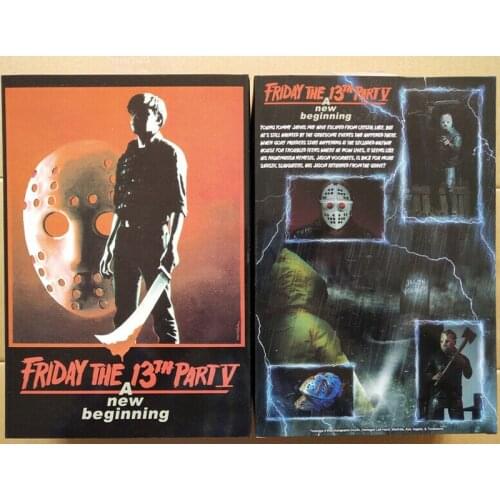 1:12 NECA Friday The 13th Part 5 Jason Toys Voorhees Ultimate 7" Action Figure Art Box