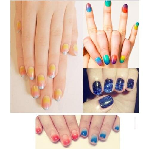 6pcs/lot New Woman DIY Creative Nail Polish Nail Art Tools Salon Nail Sponges For Acrylic Makeup Manicure Nail Art Accessory