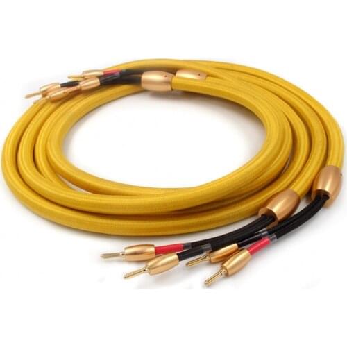 Accuphase One Number OFC pure copper audio speaker cable plated banana plug Japan amplifier amp Vinshle