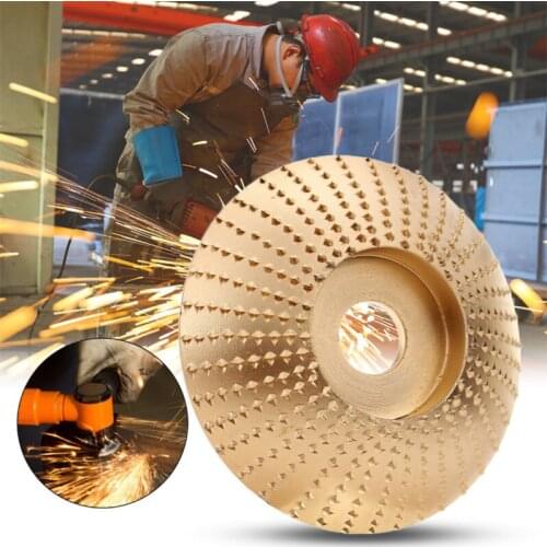 ASCENDAS 85x16mm Golden Wood Carving Disc Wood Grinding Wheel Rotary Tool Abrasive Sanding Disc TP-0354