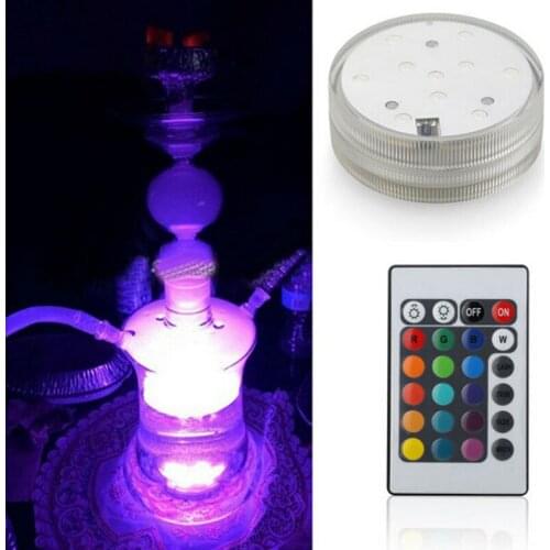 Free Shipping Cheap 3AAA battery operated remote controlled Multi-colors LED vase light,submersible led light,waterproof light