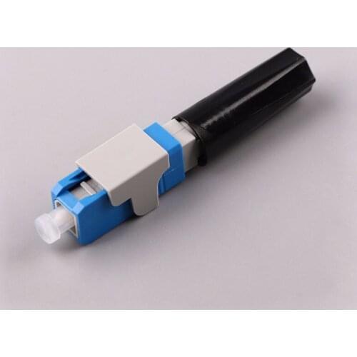 Free Shipping SC UPC Fiber Optic Fast Connector SC FAST Connector Blue Fiber FTTH Single Mode Quick Connector SC UPC Adapter