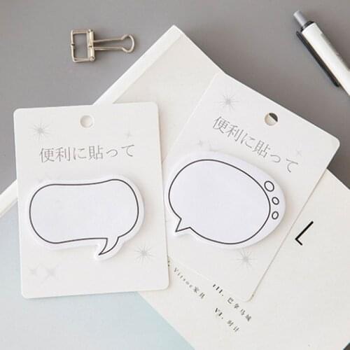 Creative Japanese Style Dialog Box Self-Adhesive N Times Memo Pad Sticky Notes Bookmark School Office Stationery Supply