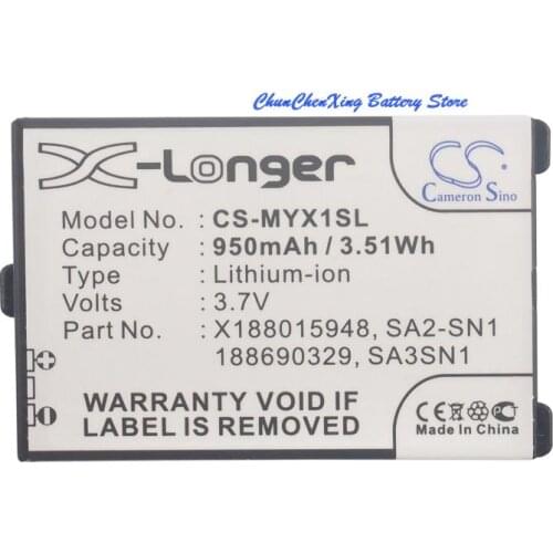 Cameron Sino 950mAh Battery 188015948, 188690329, SA2-SN1, SA3-SN1 for Sagem MY-X1, MYX2-2, X5