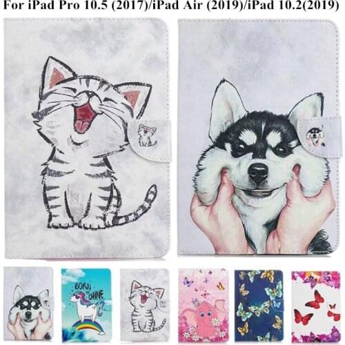 Coque for iPad 10.2 Case for iPad Air 3 Case Pro 10.5 Case Cute Unicorn Cat Magnetic Tablet Case for iPad 7th Gen Generation
