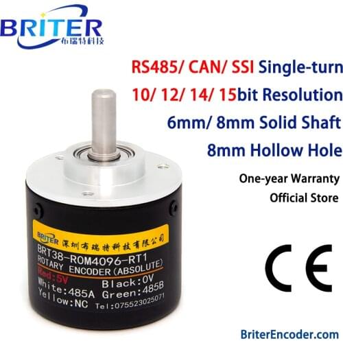 Absolute Value Encoder Single-turn SSI CAN RS485 Interface High precision DIY electronics Smart Home Control Angle Speed Measure