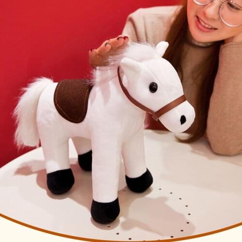 Baby Kid Plush Toy White Dragon Horse Birthday Gift Children Stuffed Toys horse animal
