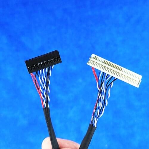 For Universal FIX 30 Pin 1ch 6bit LVDS Cable 26cm For 14.1-15.6inch LCD Panel Length can be selected