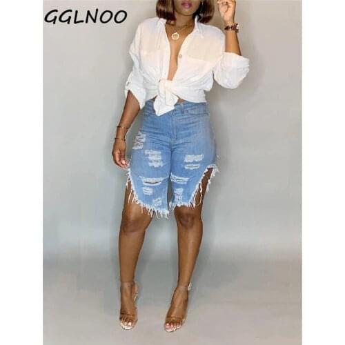 GGLNOO Womens Short Jeans