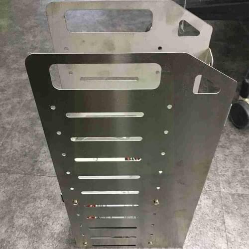 Steel F10 External Hard Drive Cage 3.5 Heat Dissipation Mechanical Bracket HDD Rack Expansion Multi-layer W4O0