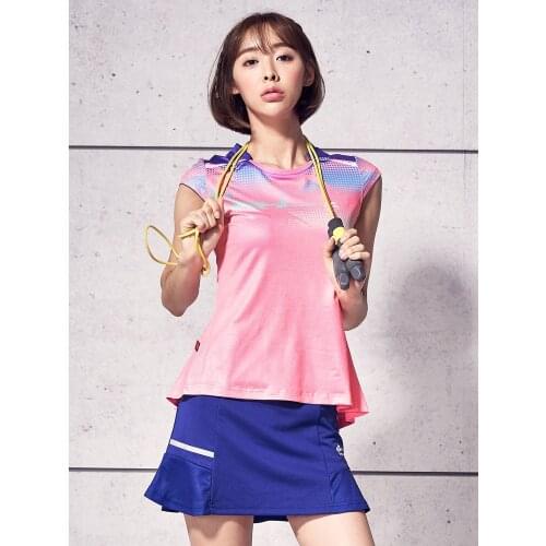 Spring&Summer New Badminton Clothing Suit Womens Quick Dry Breathable Short Sleeve Sportswear