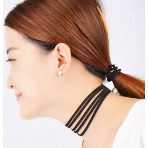 The Most Popular Fashion Multilayer Black Wool Necklace Female Wild Fashion Jewelry Necklace Gothic Punk Girl