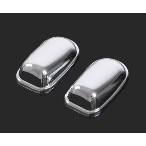 2pcs ABS Chrome Sprinkler Head Water Spray Nozzle Wiper Water-jet Cover Sticker For Ford Focus 2 MK2 3 4 MK3 MK4 Car Accessories