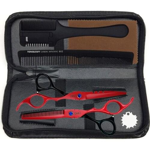 6" 440C Hairdressers Scissors Cutting Shears Thinning Scissors Professional Hair Scissors Hairstylist Salon Tool Barber Set