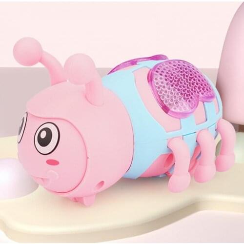 Bee Shape Walking Clockwork Wind Up Plastic Kids Toy Early Educational Gift