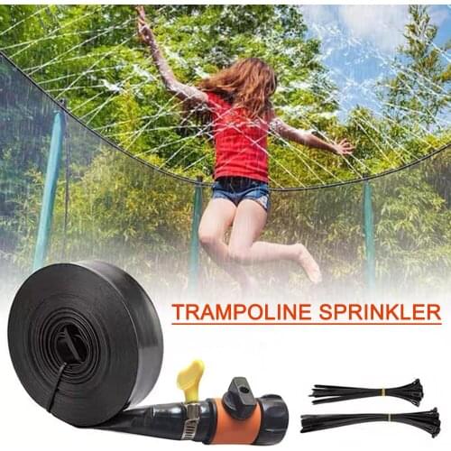 8/12/15/20M Trampline Sprinkler Heavy Duty Hose Kids Summer Outdoor Water Game Sprinkler Outdoor Yard Games Waterpark Toys