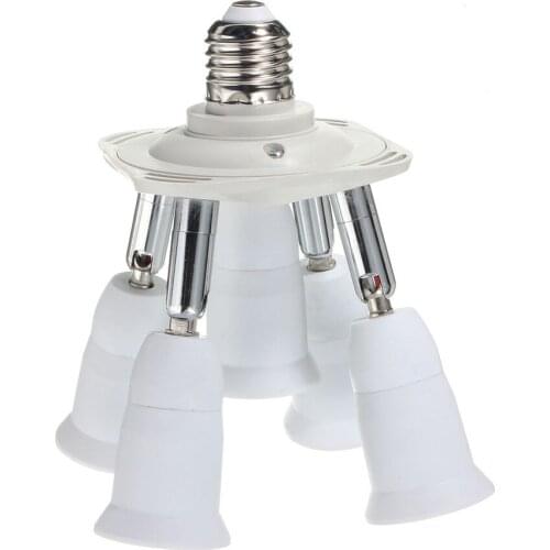 Adjustable E27 LED Lamp Base 1 to 3 5 E27 Bulb Holder Lampholder Holder Socket Splitter for home lighting LED Light Adapter Base