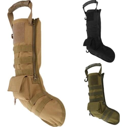 Molle Tactical Christmas Socks Gift Stocking Bag Army Fan Climbing Camping Hunting Storage Military Fishing Hiking Outdoor Tools