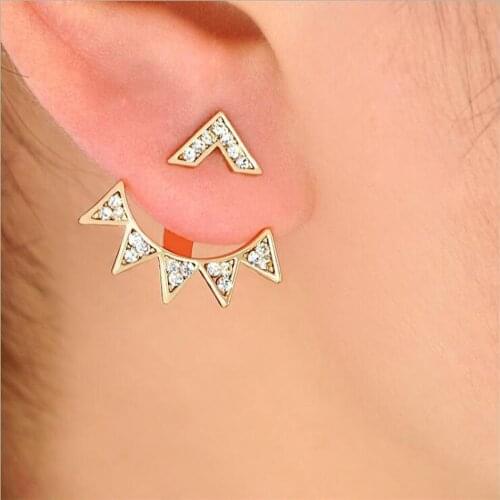 PENGBIN Crawler Earrings Cuff Climber Ear Wrap Pin Cute Women Vine Chandelier Rhinestone Jewelry Best Gift For Birthday