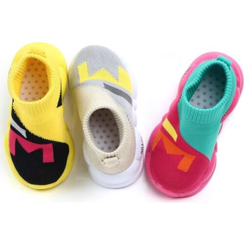 Baby Socks Shoes Infant mixed Color Cute Kids Boys Shoes Soft Soled outdoor sport Shoes Toddler Girls First Walkers SHR003