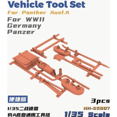 Heavy Hobby HH-35007 1/35 Vehicle Tool Set forPanther forWWII Germany PanzerEasy